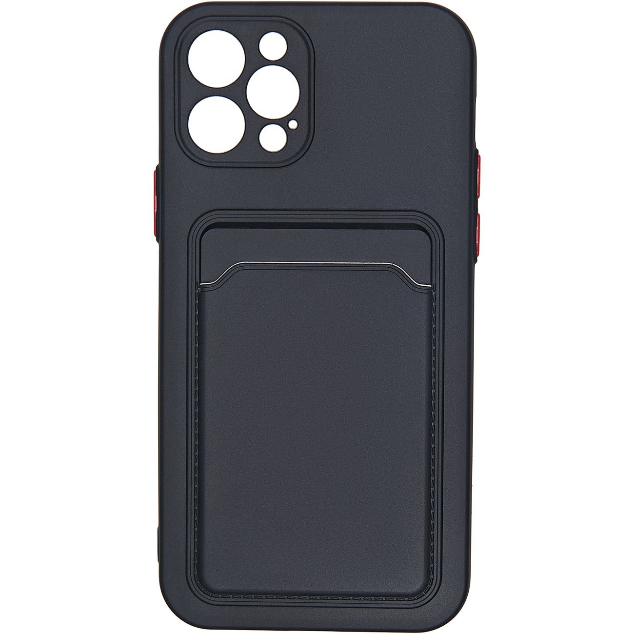 Чехол Carmega Apple iPhone 12 Pro Card черный