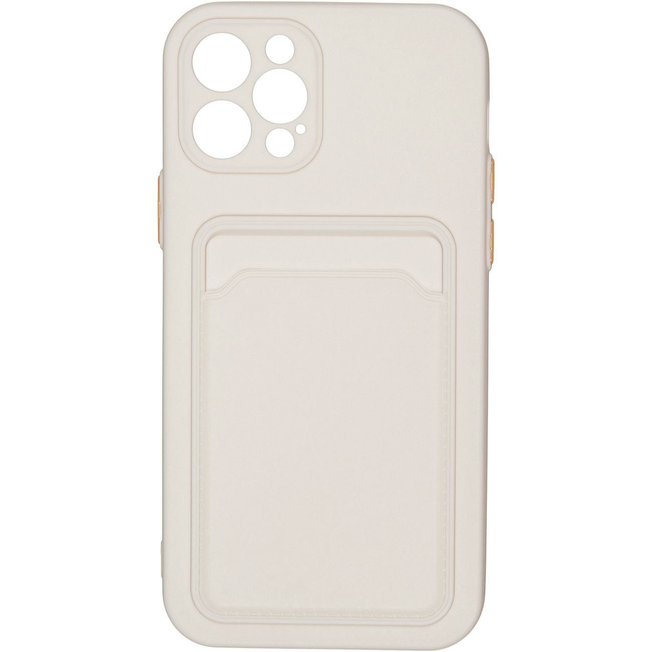 Чехол Carmega Apple iPhone 12 Pro Card белый
