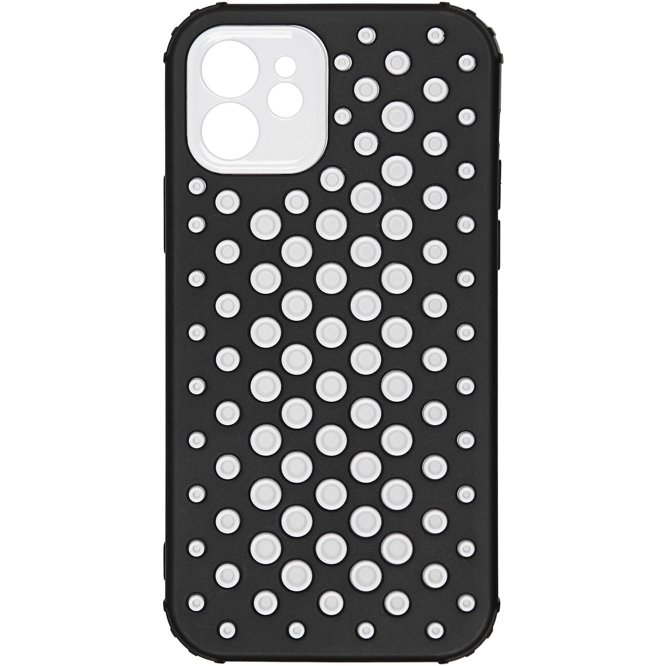 Чехол Carmega Apple iPhone 12 DOT2 черный фото