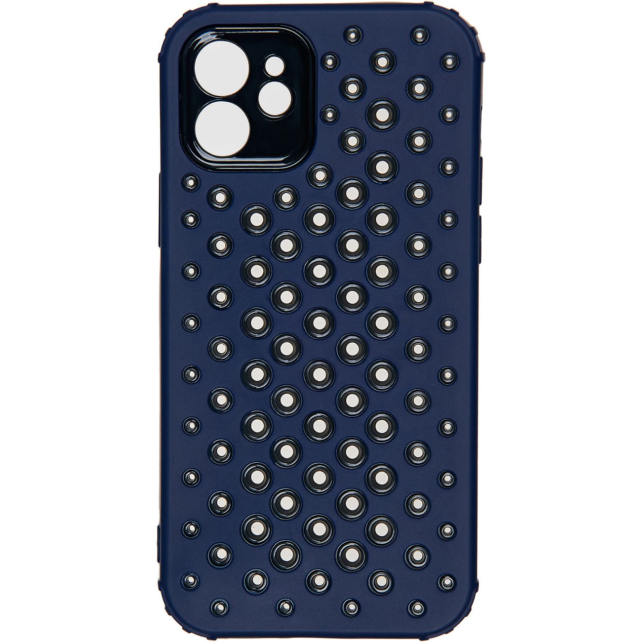 Чехол Carmega Apple iPhone 12 DOT2 синий фото