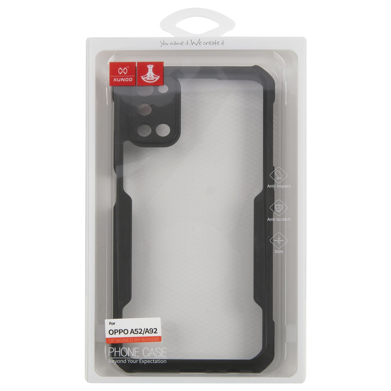 Чехол xundd Beatle Oppo A52/A72/A92, черный