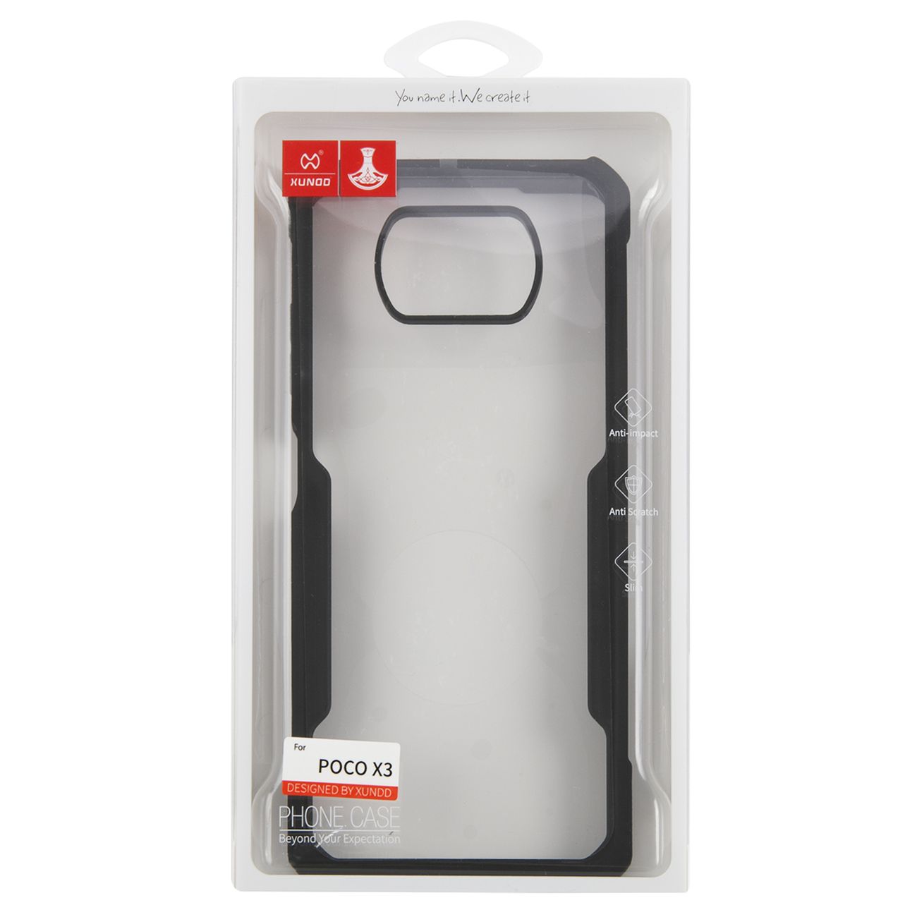 Чехол xundd Beatle Xiaomi Poco X3, черный