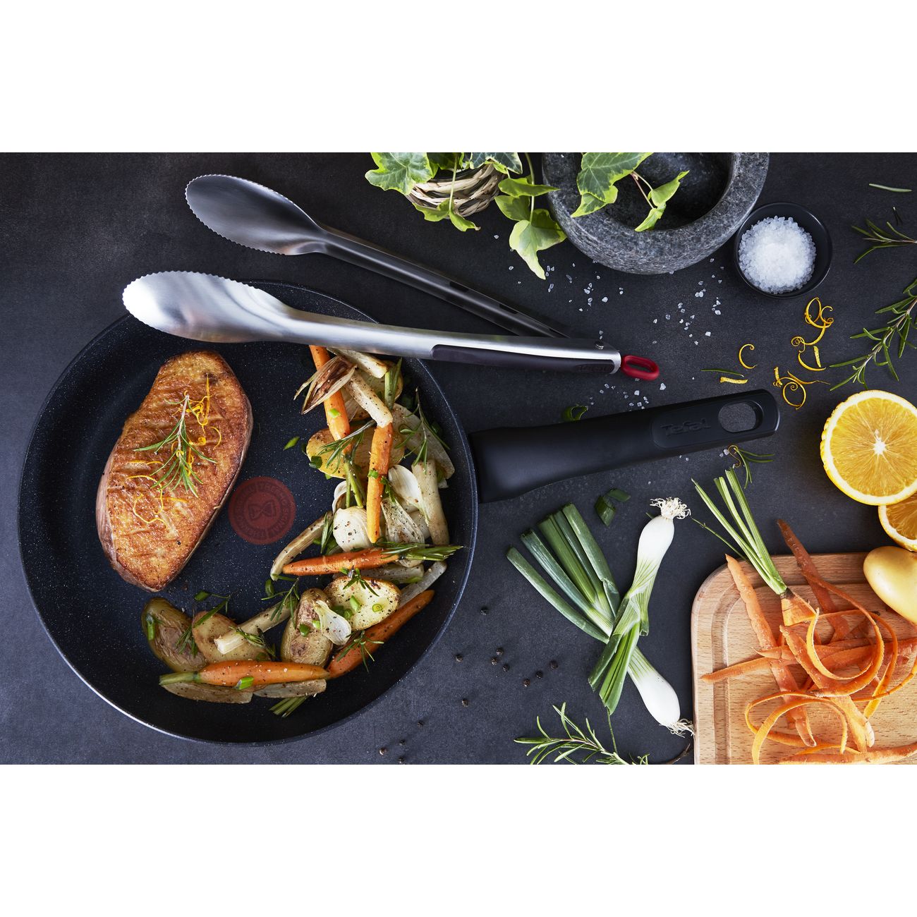 Сковорода Tefal Black Stone 20 см (G2810202)