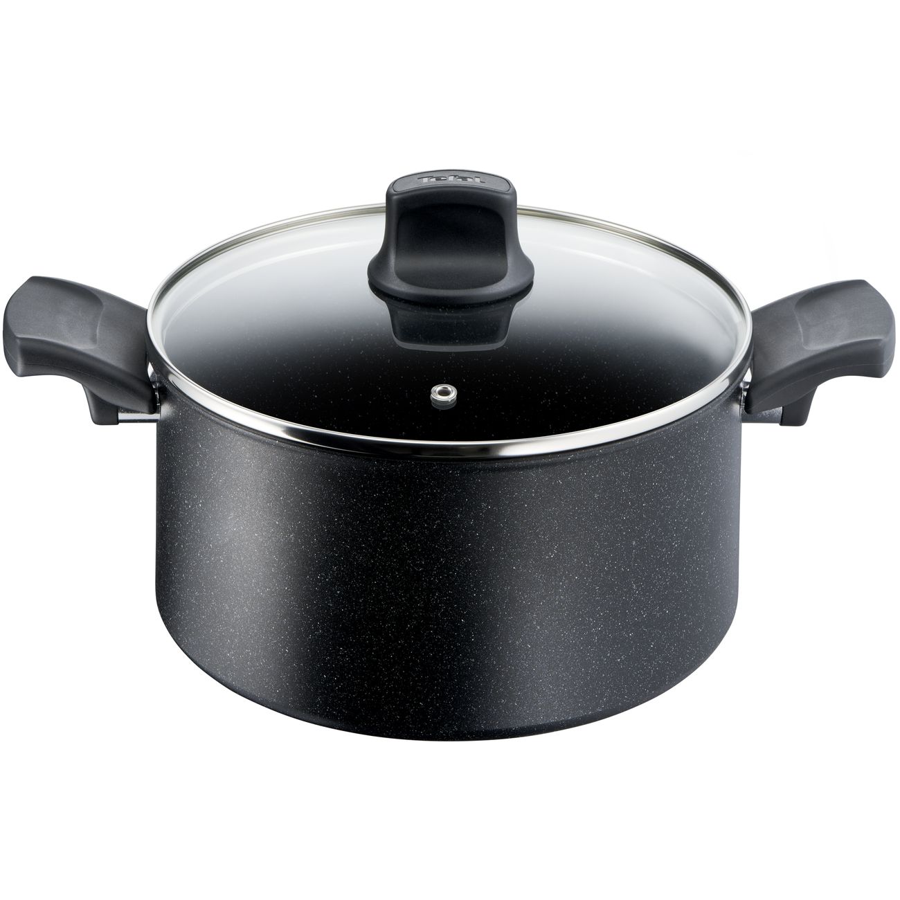 Кастрюля Tefal Black Stone с крышкой (G2814602)