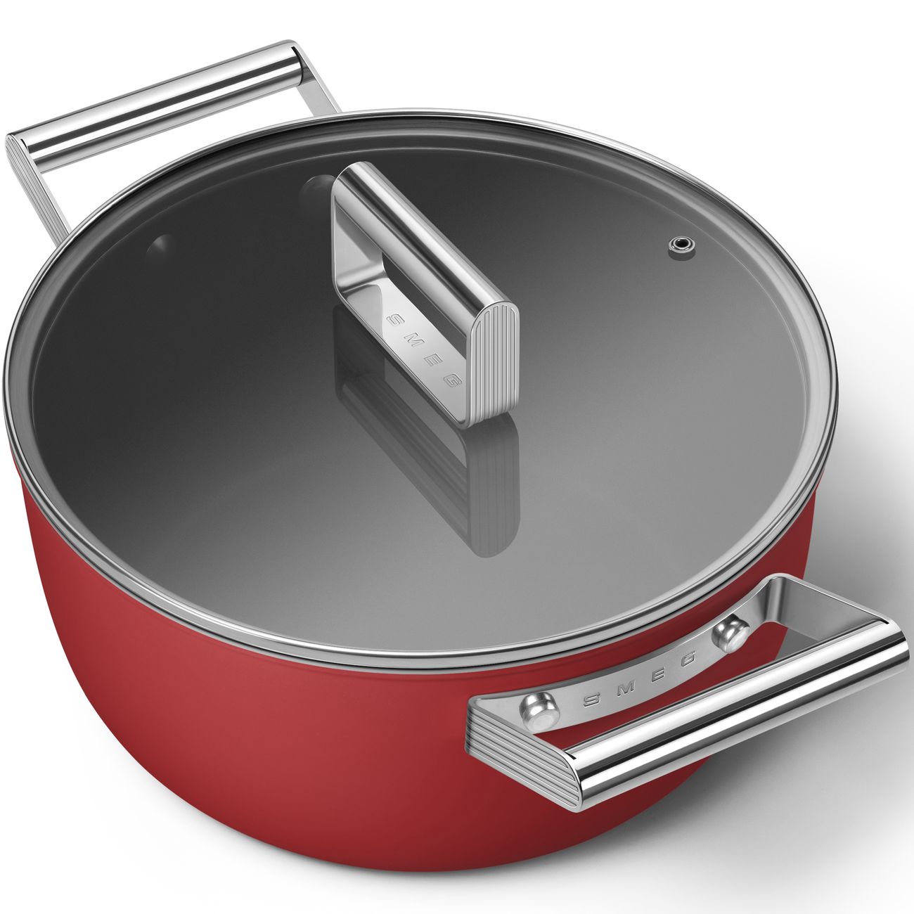 Кастрюля Smeg с крышкой 4,6л (CKFC2411RDM)