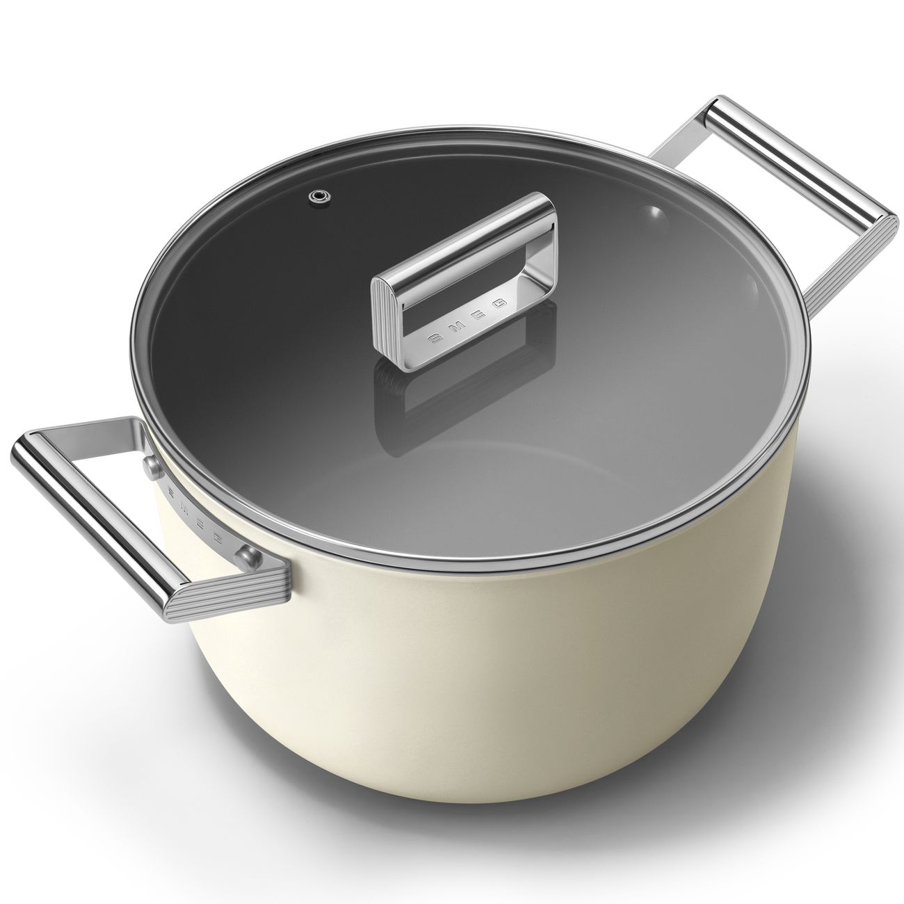 Кастрюля Smeg с крышкой 7,7л (CKFC2611CRM)