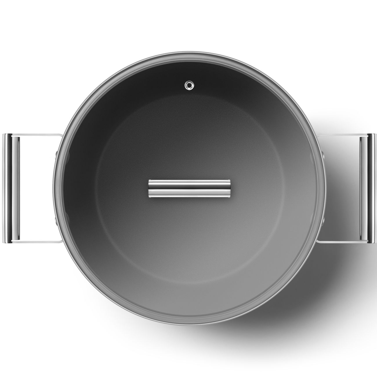 Кастрюля Smeg с крышкой 7,7л (CKFC2611CRM)