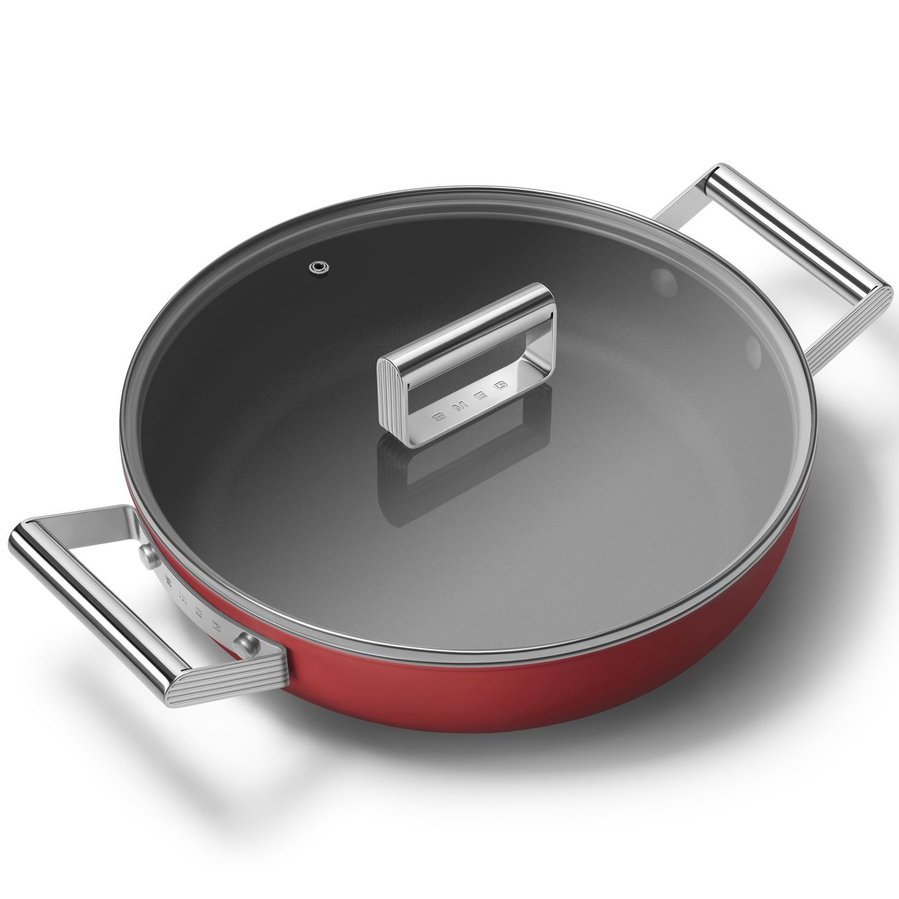 Сковорода Smeg с крышкой 28см (CKFD2811RDM)