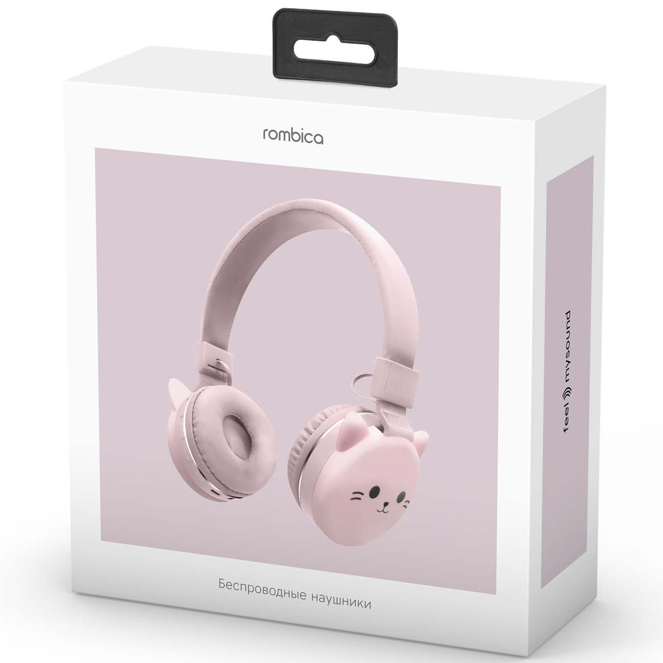 Наушники накладные Bluetooth Rombica MySound BH-20 3C Pink cat (BH-N023)