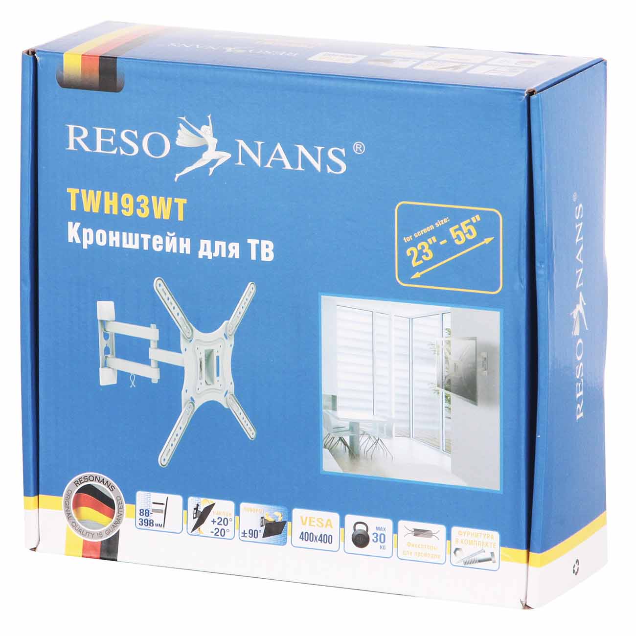 Кронштейн для ТВ наклонно-поворотный Resonans TWH93WT