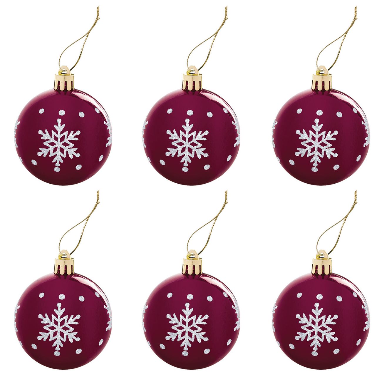 Шары елочные Золотая сказка 12шт КРАСНЫЕ