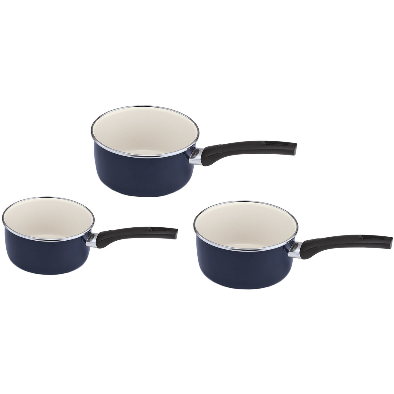 Набор сотейников Beka Boheme Blue/White 3пр. (14936974)