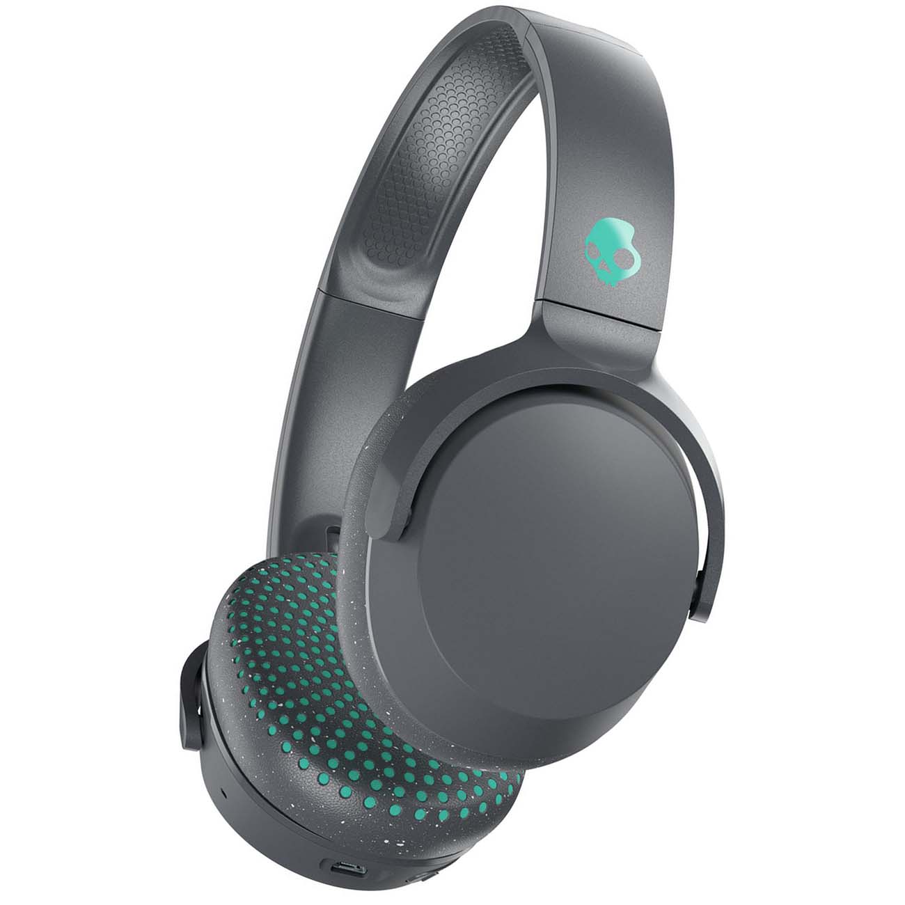 Наушники накладные Bluetooth Skullcandy RIFF серо-бирюзовые (S5PXW-L672) фото