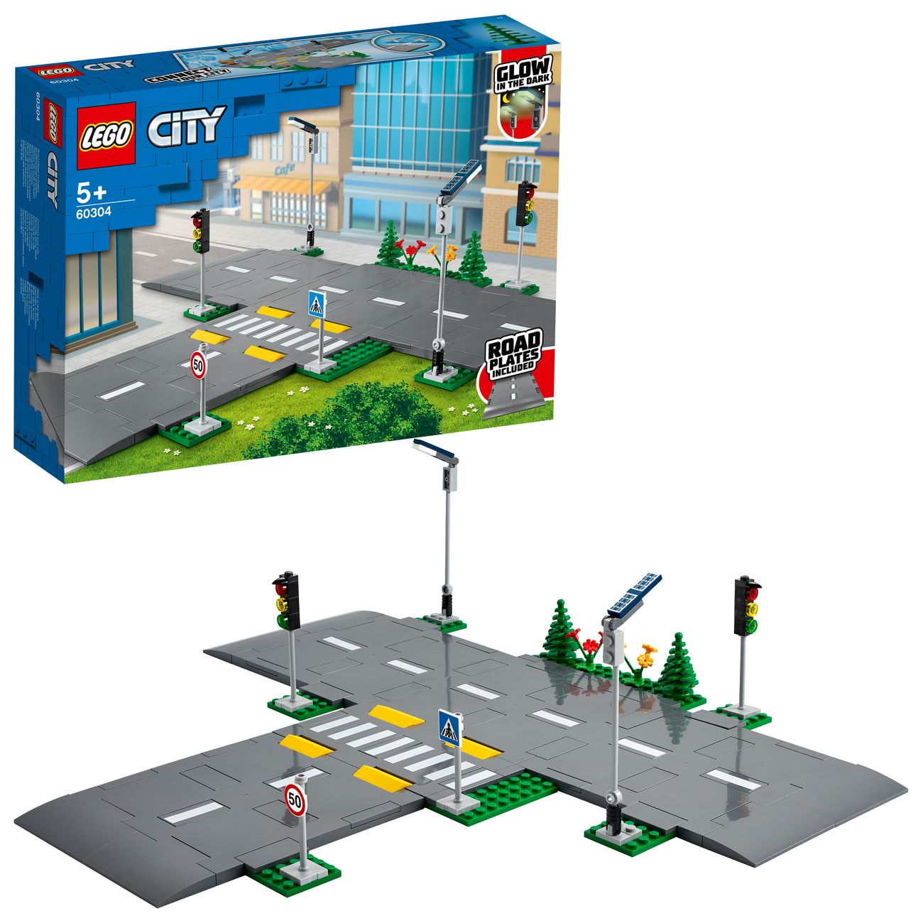 Конструктор детский Lego CITY Дорожные пластины (60304)