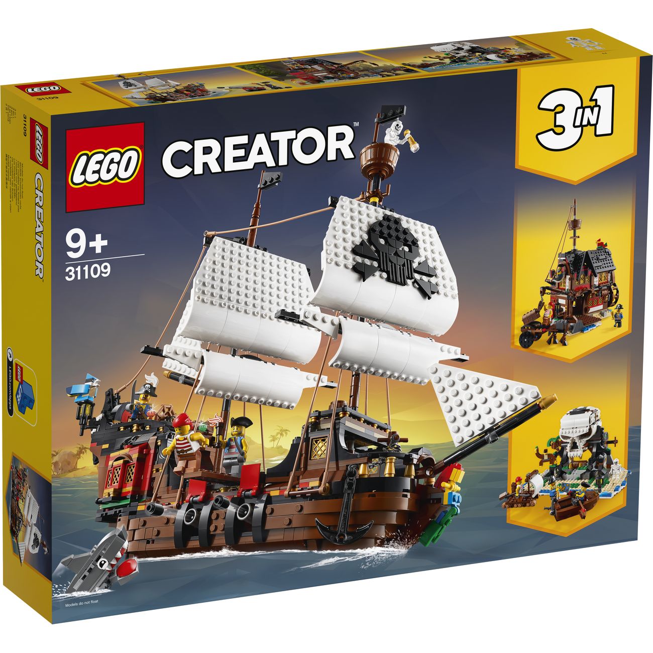 Конструктор детский Lego CREATOR Пиратский корабль (31109)