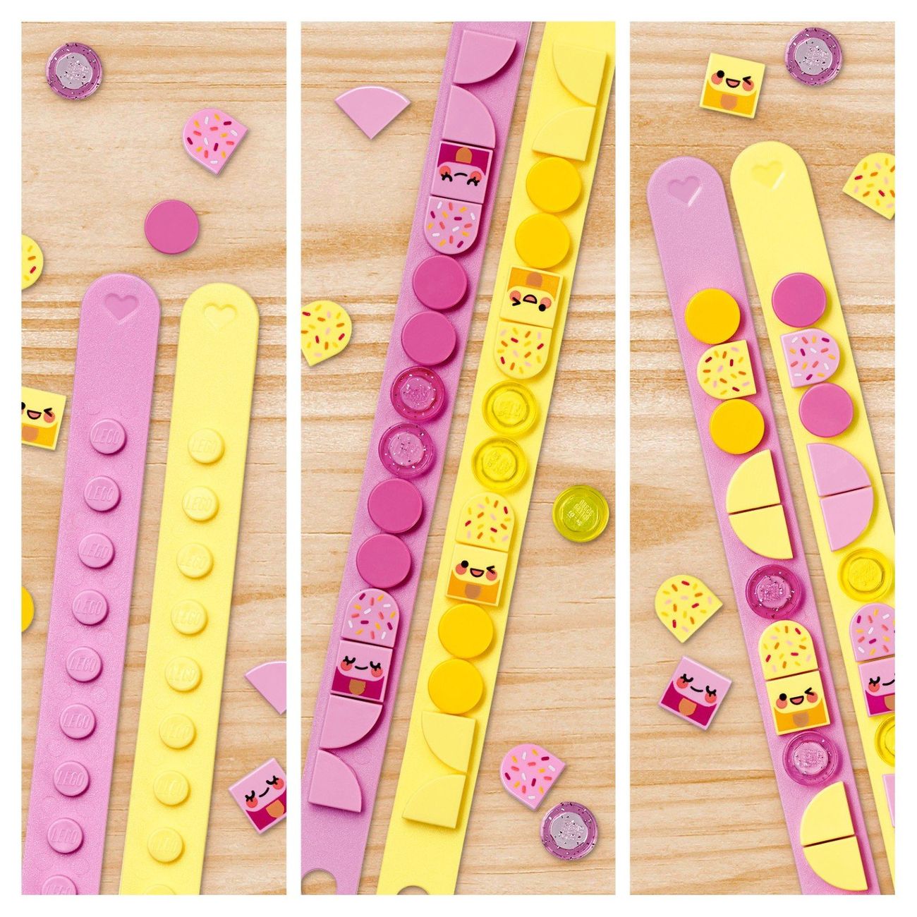 Конструктор детский Lego DOTs Браслет для подружек Мороженое(41910)