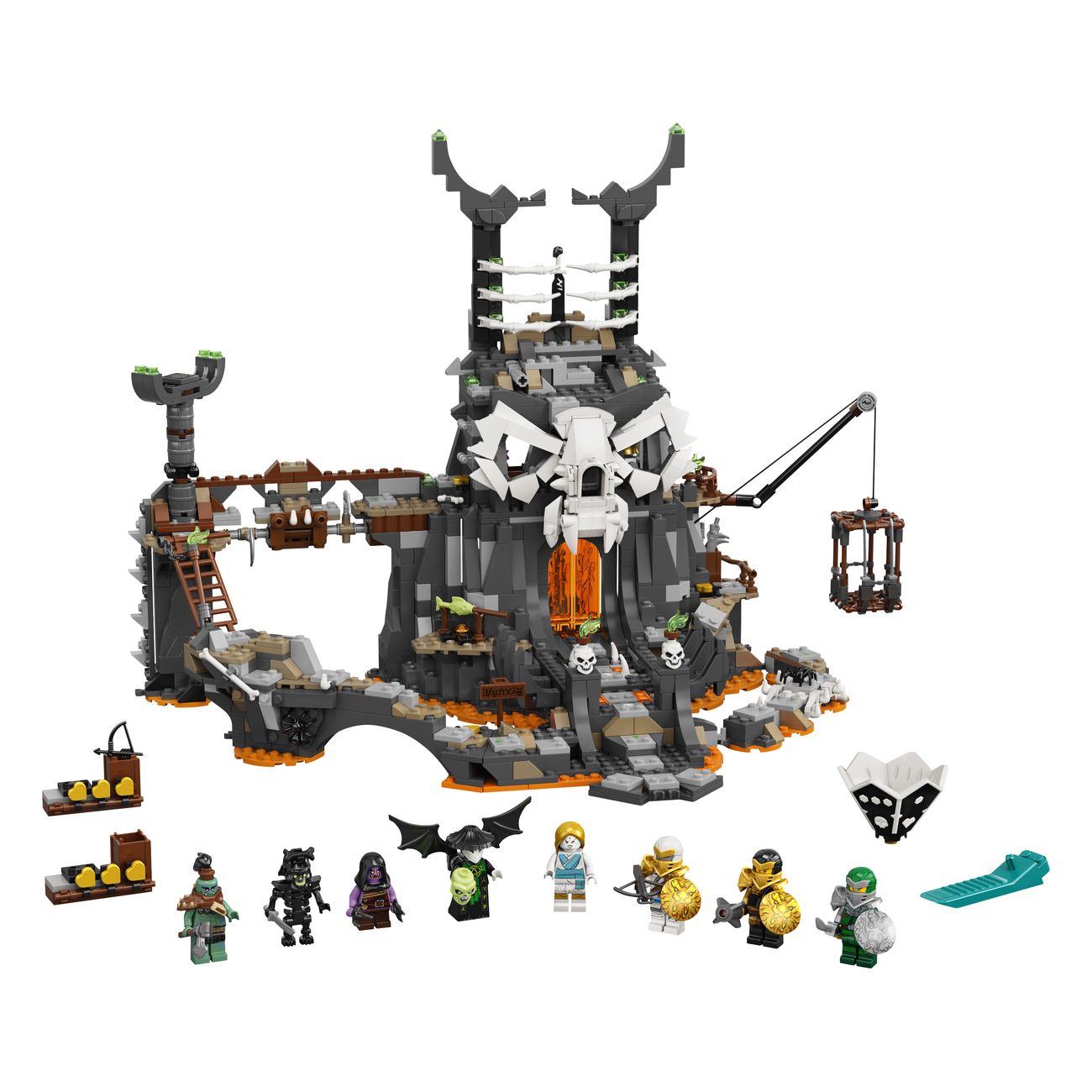 Конструктор детский Lego Ninjago Подземелье колдуна-скелета (71722)