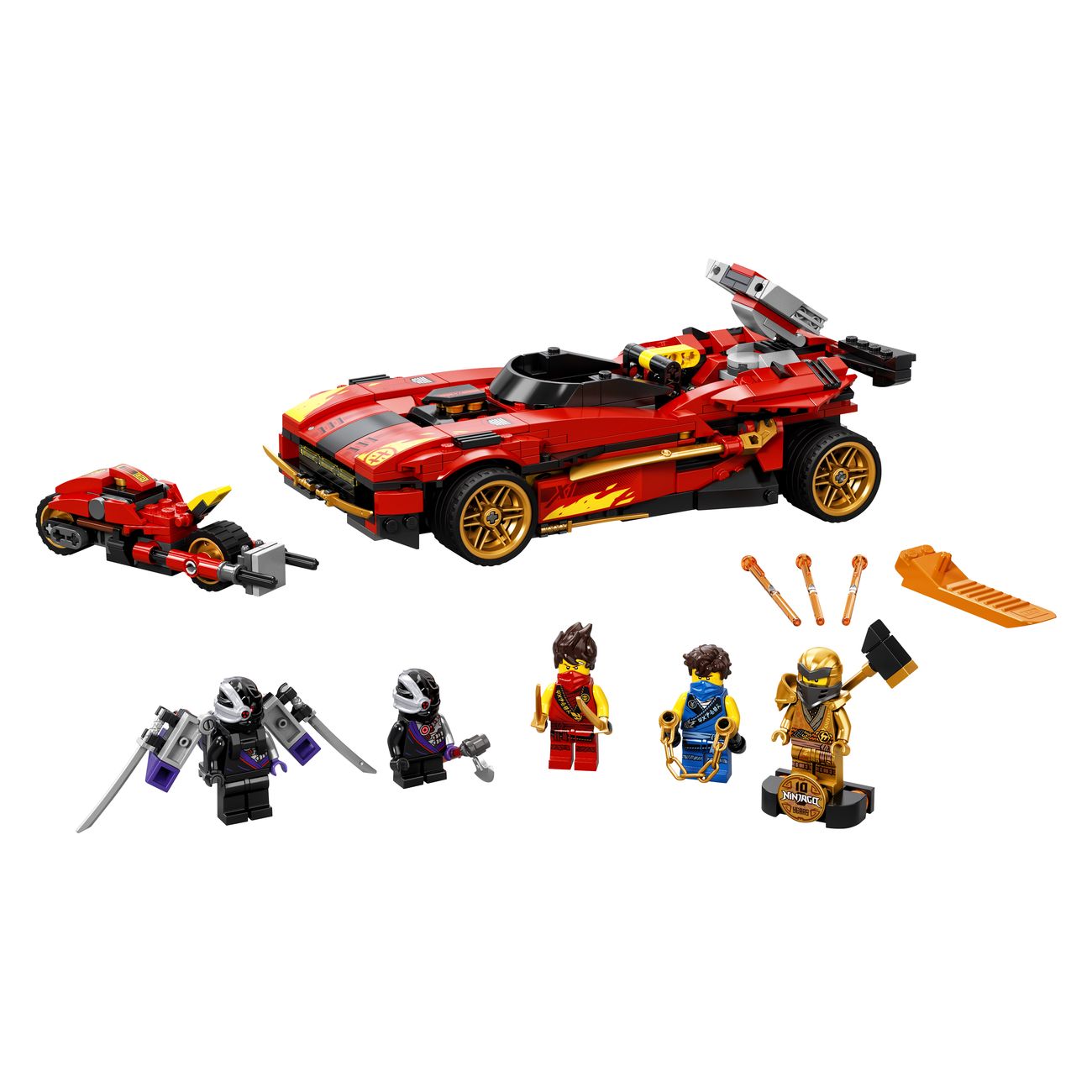 Конструктор детский Lego Ninjago Ниндзя-перехватчик Х-1 (71737)