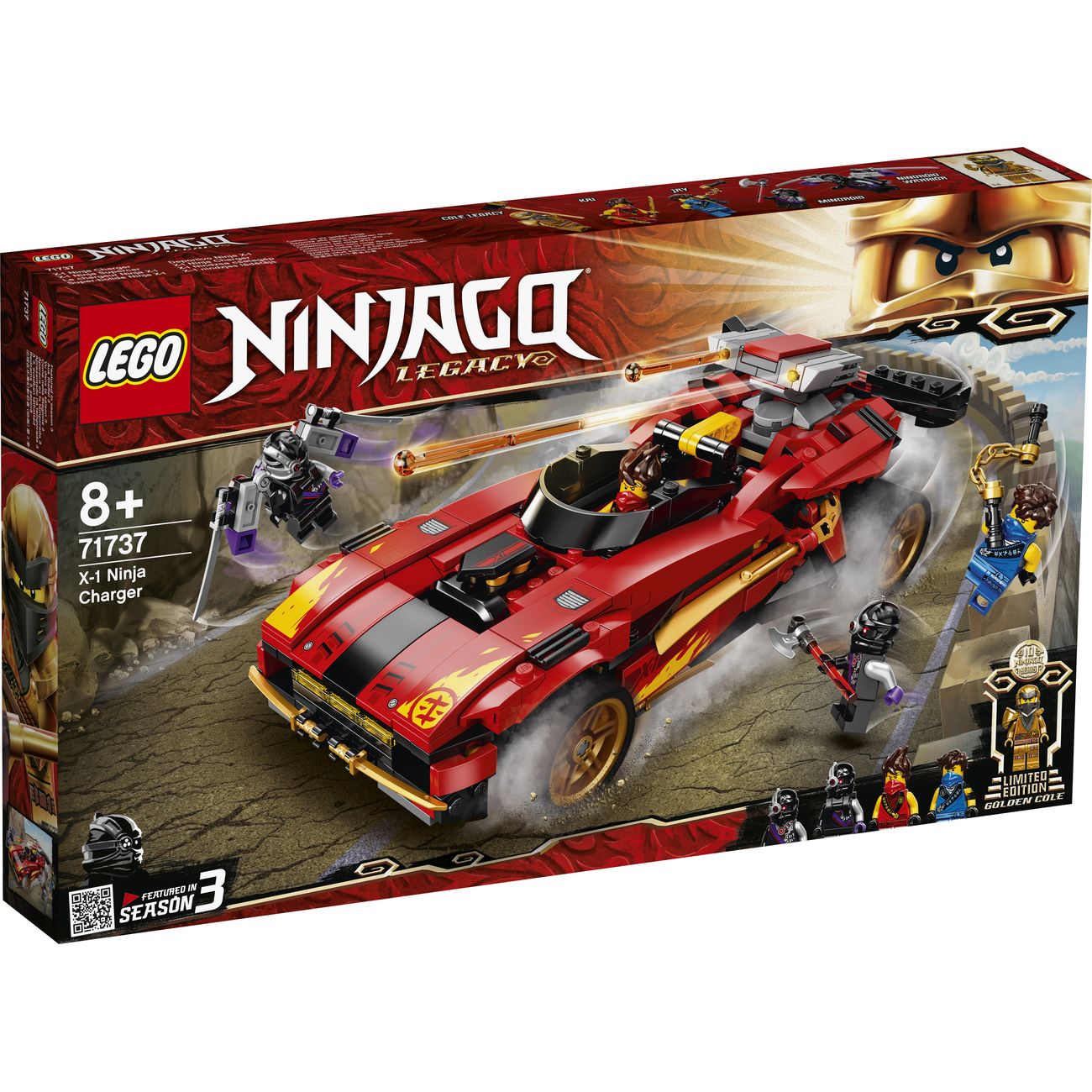 Конструктор детский Lego Ninjago Ниндзя-перехватчик Х-1 (71737)