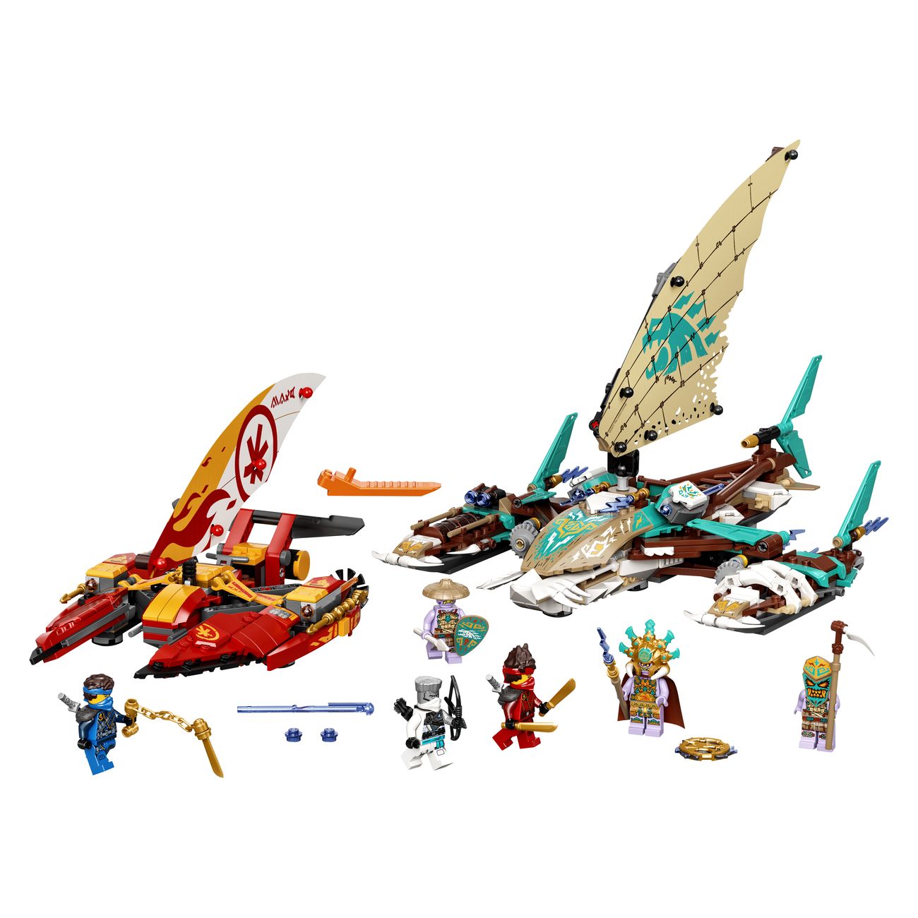 Конструктор детский Lego Ninjago Морская битва на катамаране (71748)