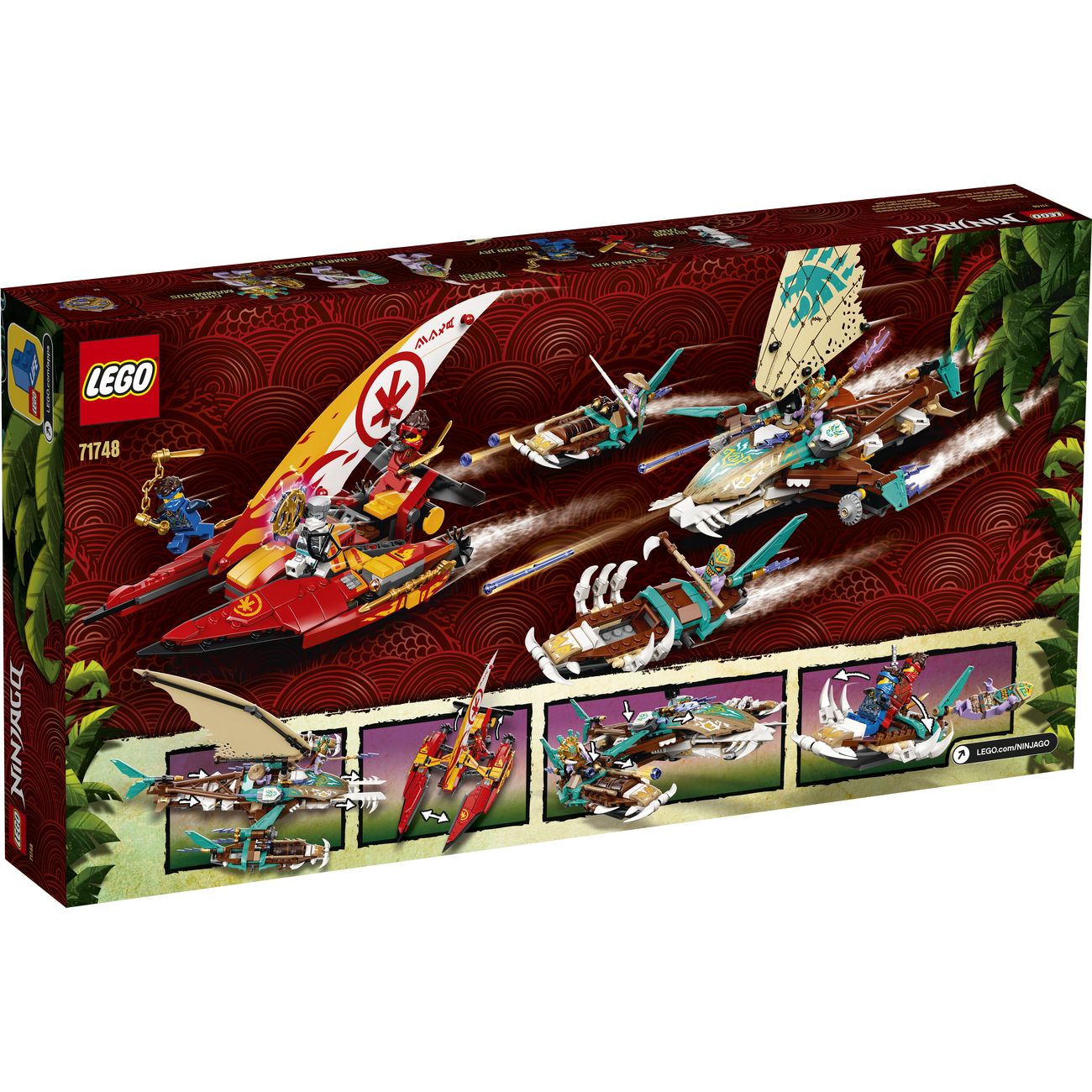 Конструктор детский Lego Ninjago Морская битва на катамаране (71748)