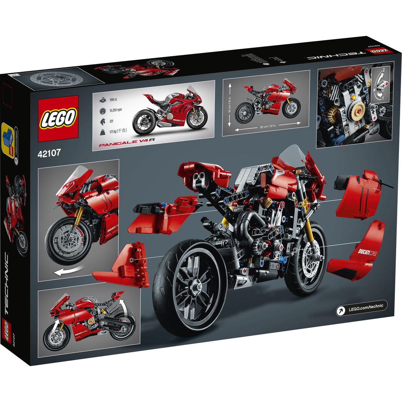 Конструктор детский Lego TECHNIC Ducati Panigale (42107)