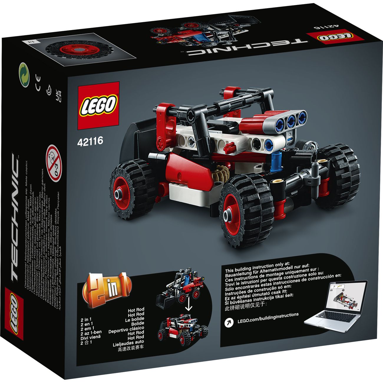 Конструктор детский Lego TECHNIC Фронтальный погрузчик (42116)