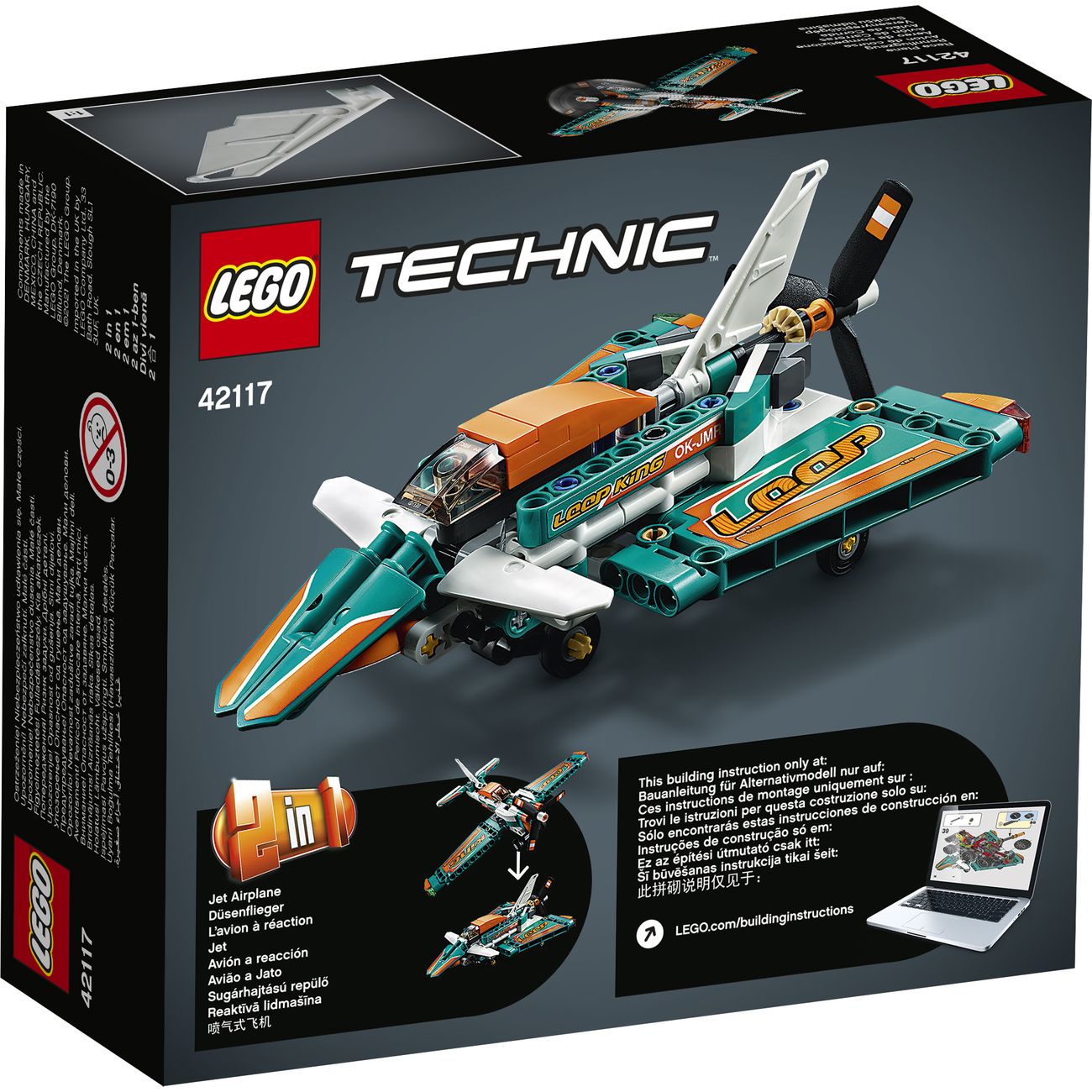 Конструктор детский Lego TECHNIC Гоночный самолёт (42117)