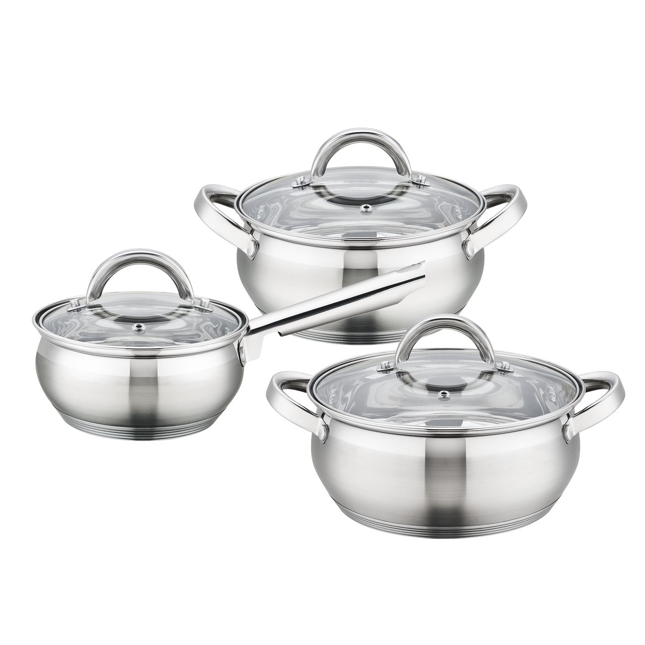 Набор кастрюль Inhouse ZOE 6 предм. (IHZOE56)