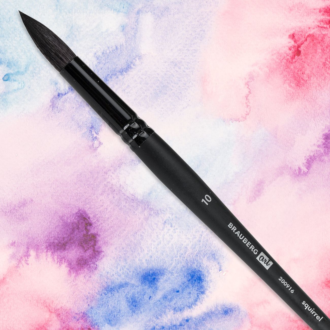Кисть художественная натуральная Brauberg 200916 Art Classic, белка, круглая, № 10, к/р