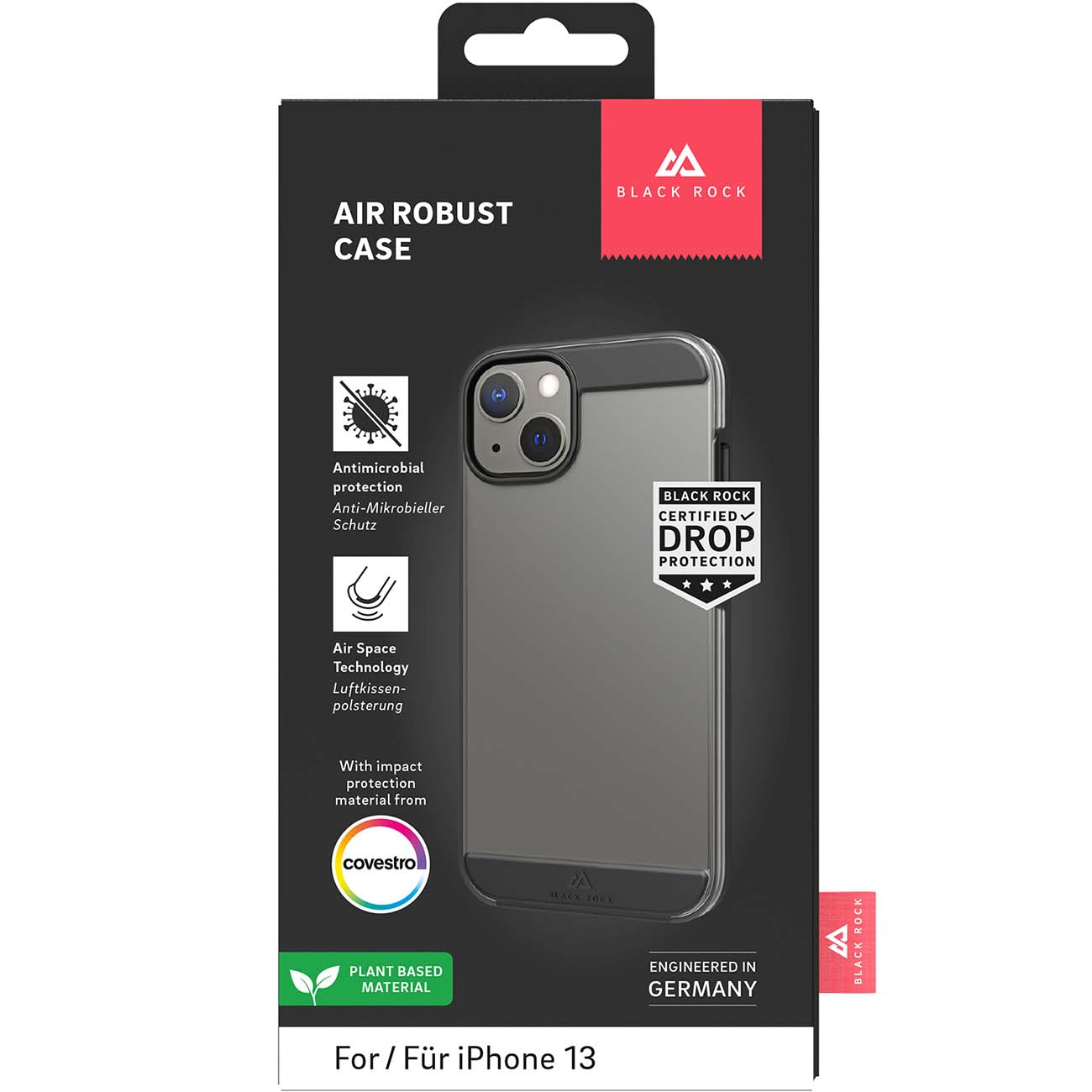 Чехол Black Rock Air Robust iPhone 13 черный (1170ARR02)