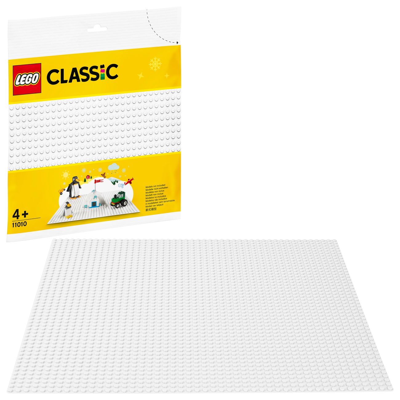 Конструктор детский Lego CLASSIC Белая базовая пластина (11010)