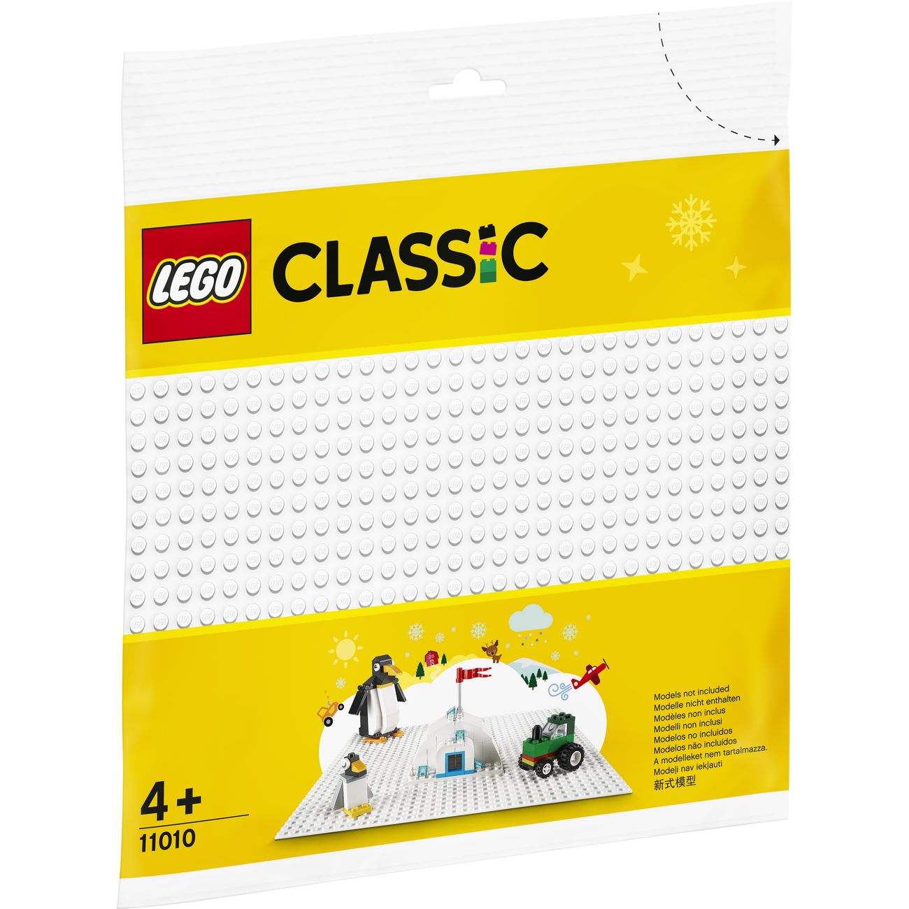 Конструктор детский Lego CLASSIC Белая базовая пластина (11010)