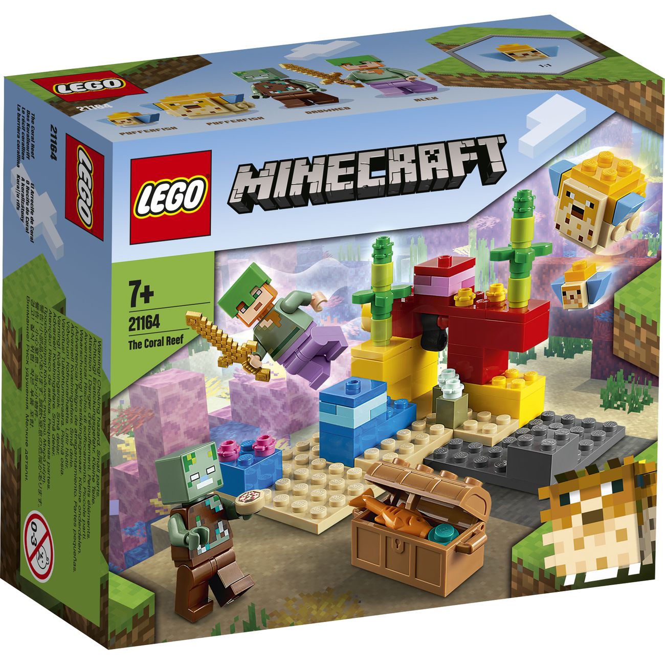 Конструктор детский Lego Minecraft Коралловый риф (21164)