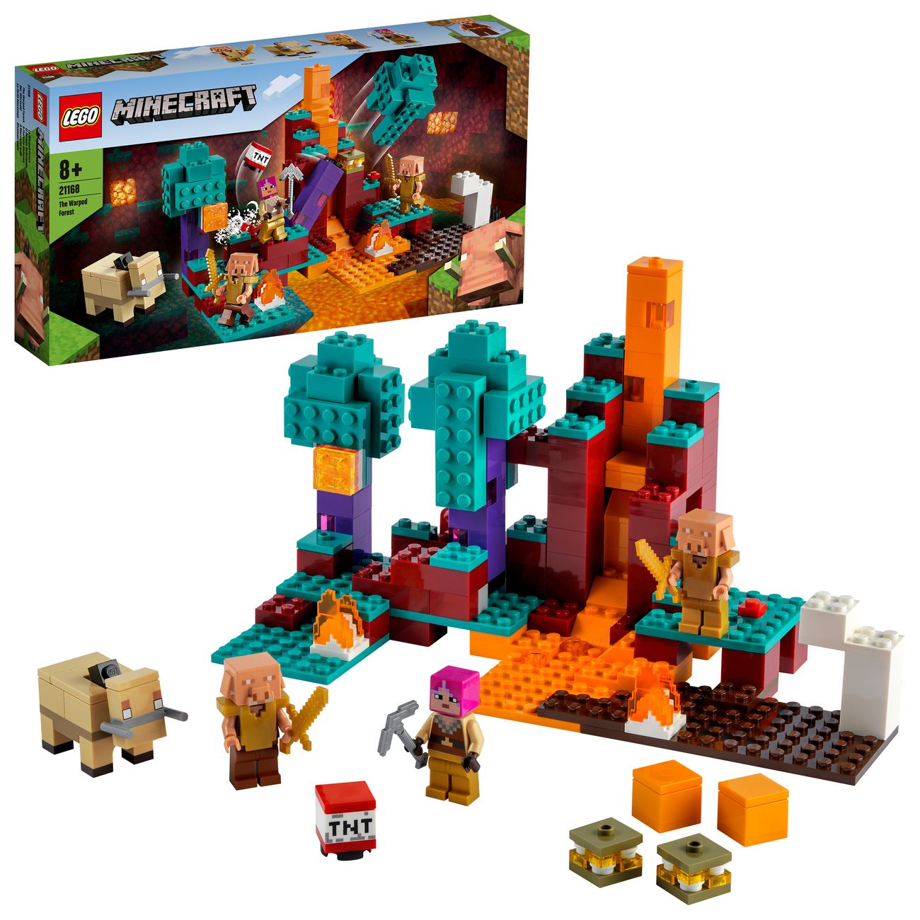 Конструктор детский Lego Minecraft Искажённый лес (21168)