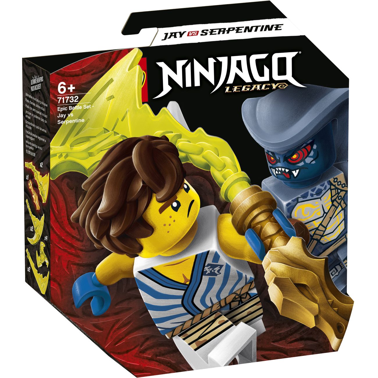 Конструктор детский Lego Ninjago Джей против воина-серпентина (71732)