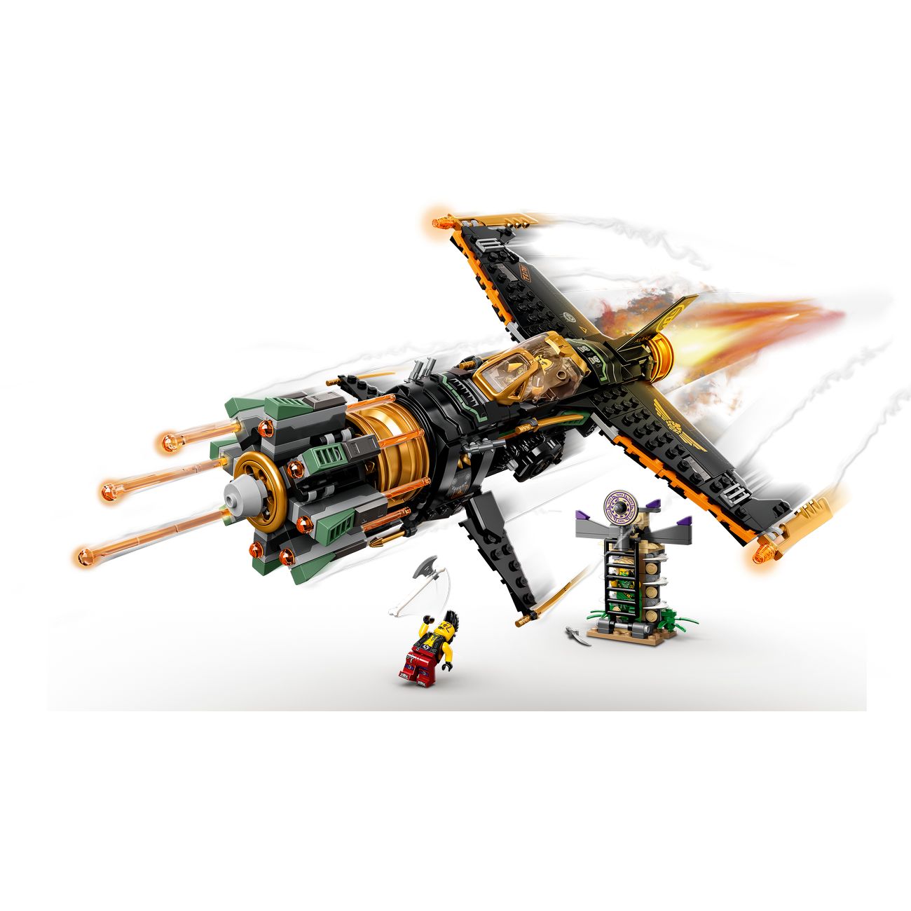 Конструктор детский Lego Ninjago Скорострельный истребитель Коула (71736)