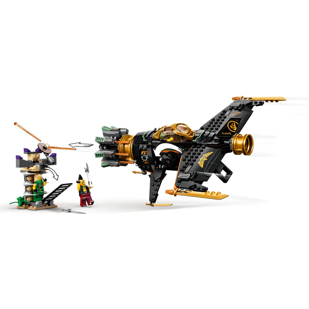 Конструктор детский Lego Ninjago Скорострельный истребитель Коула (71736)