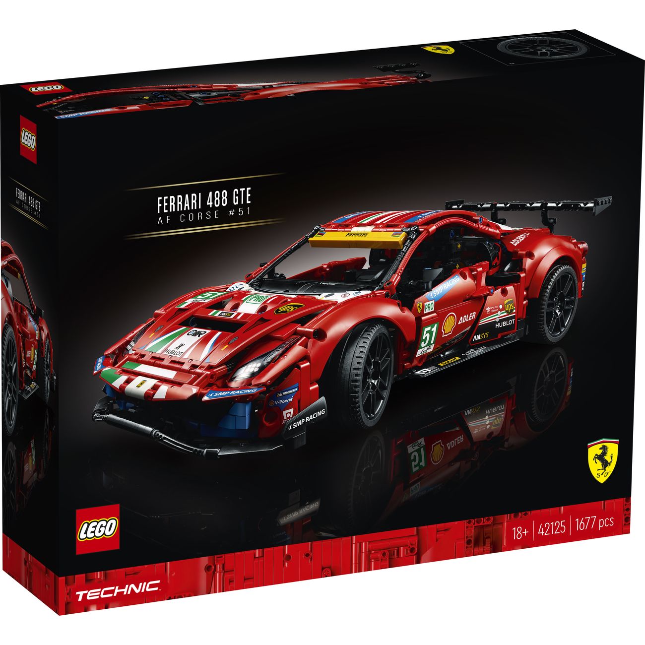 Конструктор детский Lego TECHNIC Ferrari 488 GTE AF Corse №51 (42125)