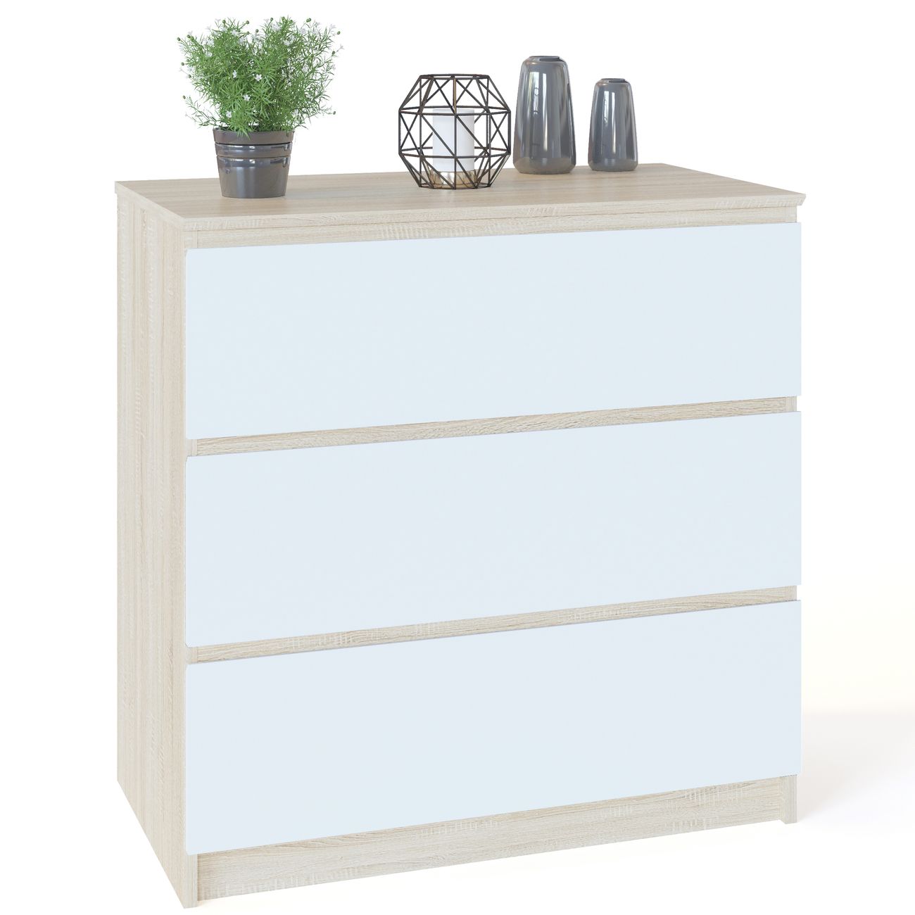 Комод Сокол Меб.фабрика Т-2р дуб сонома/белый