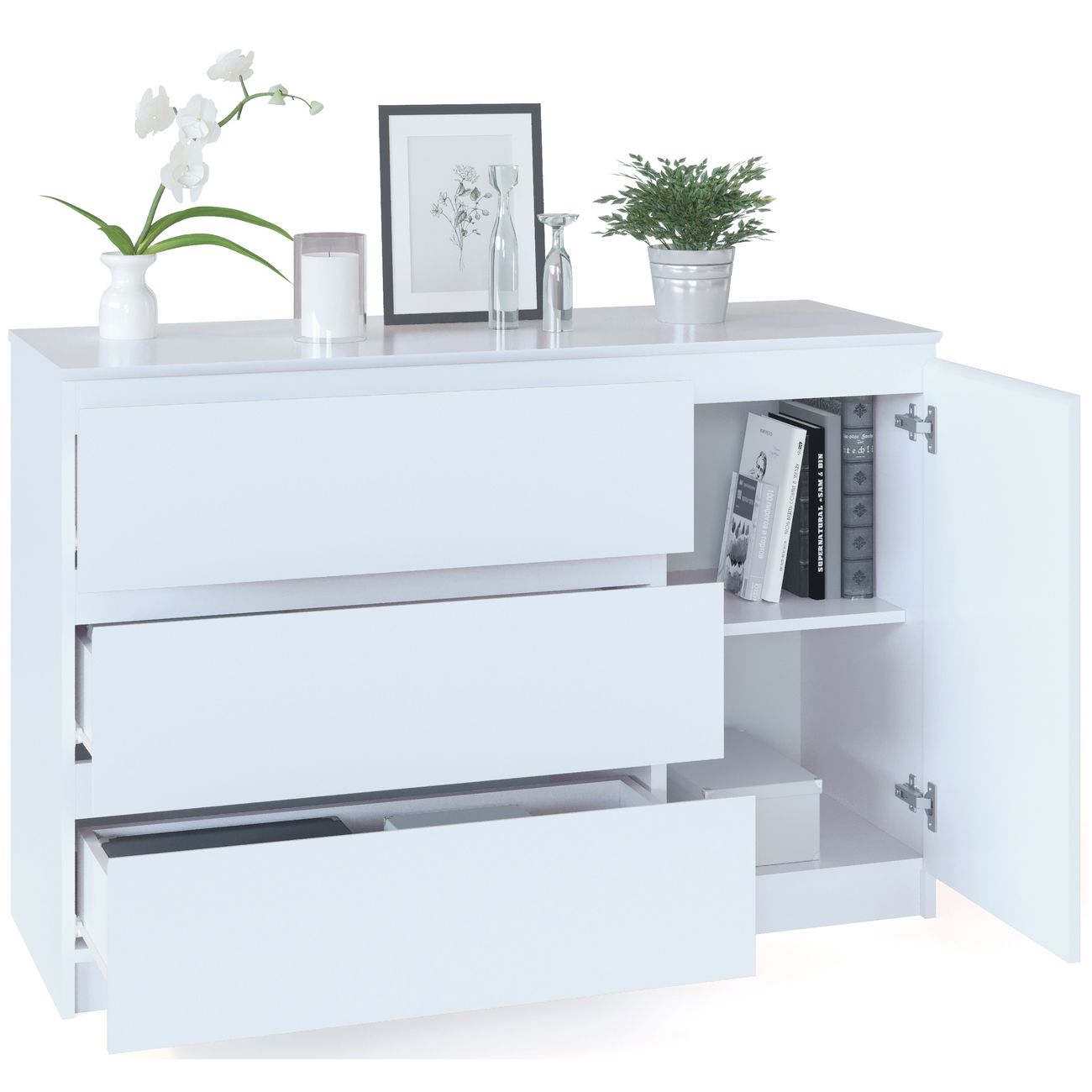 Комод Сокол Меб.фабрика Т-3р белый