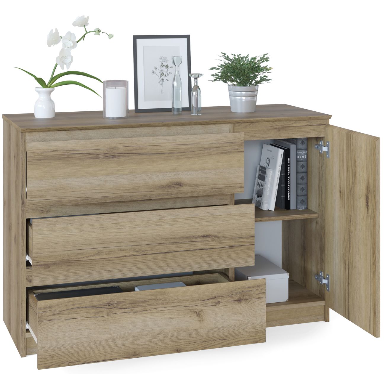 Комод Сокол Меб.фабрика Т-3р дуб делано