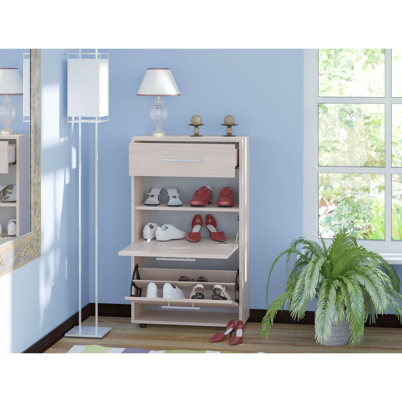 Обувница Сокол Меб.фабрика ТП-2 беленый дуб