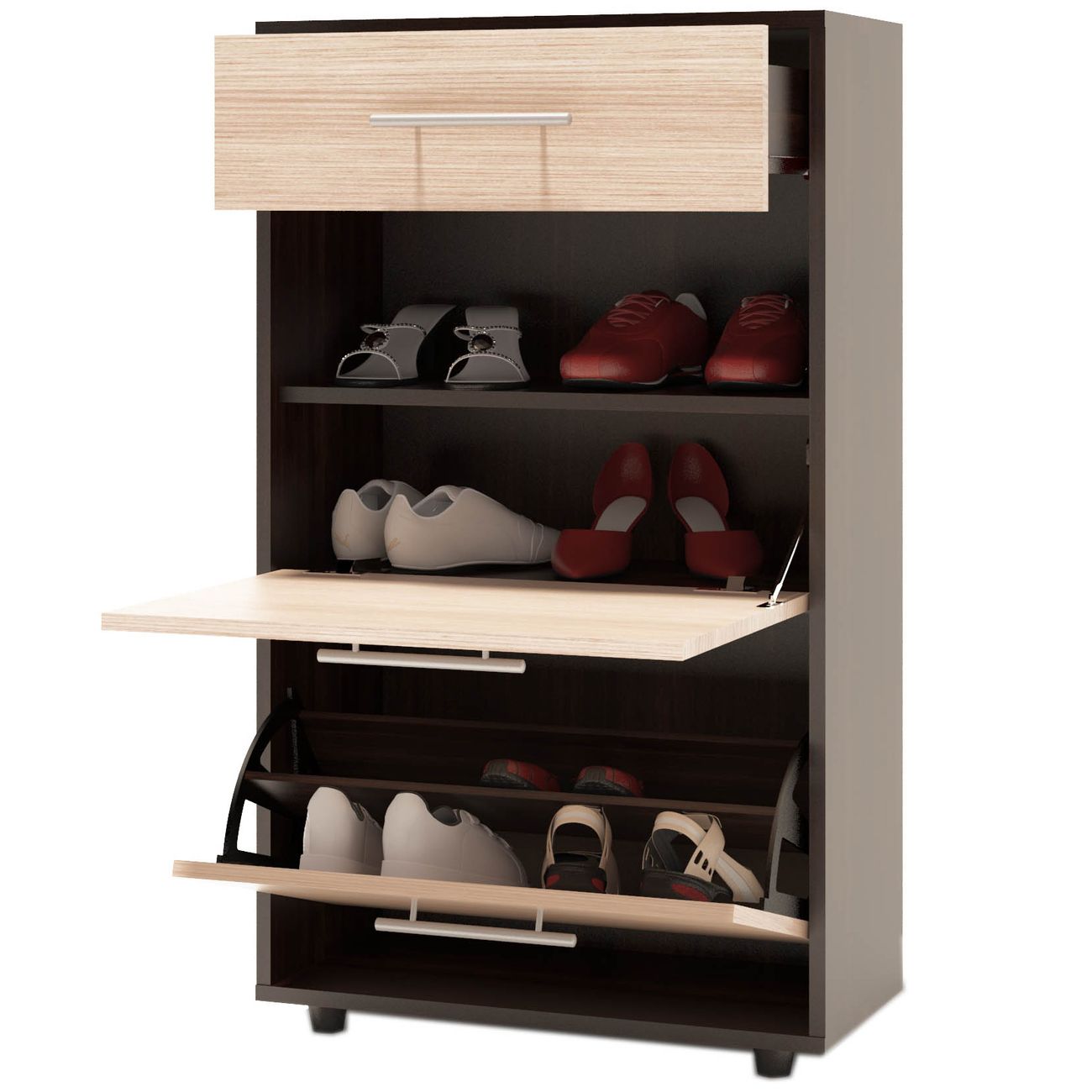 Обувница Сокол Меб.фабрика ТП-2 венге/беленый дуб