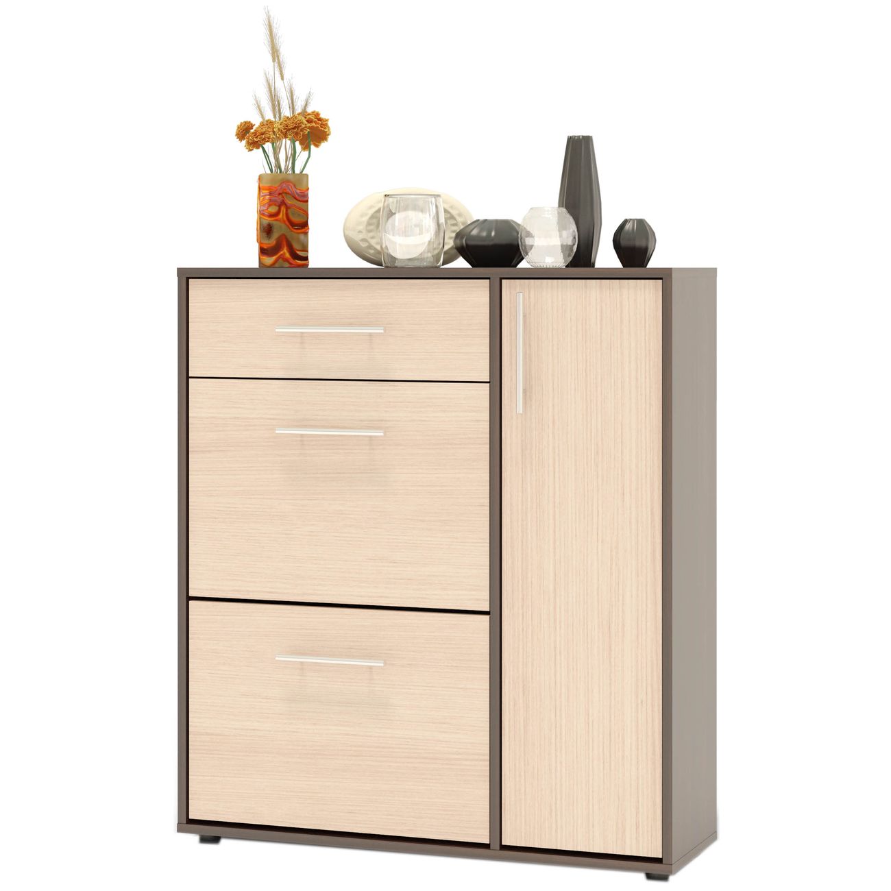 Обувница Сокол Меб.фабрика ТП-4 венге/беленый дуб