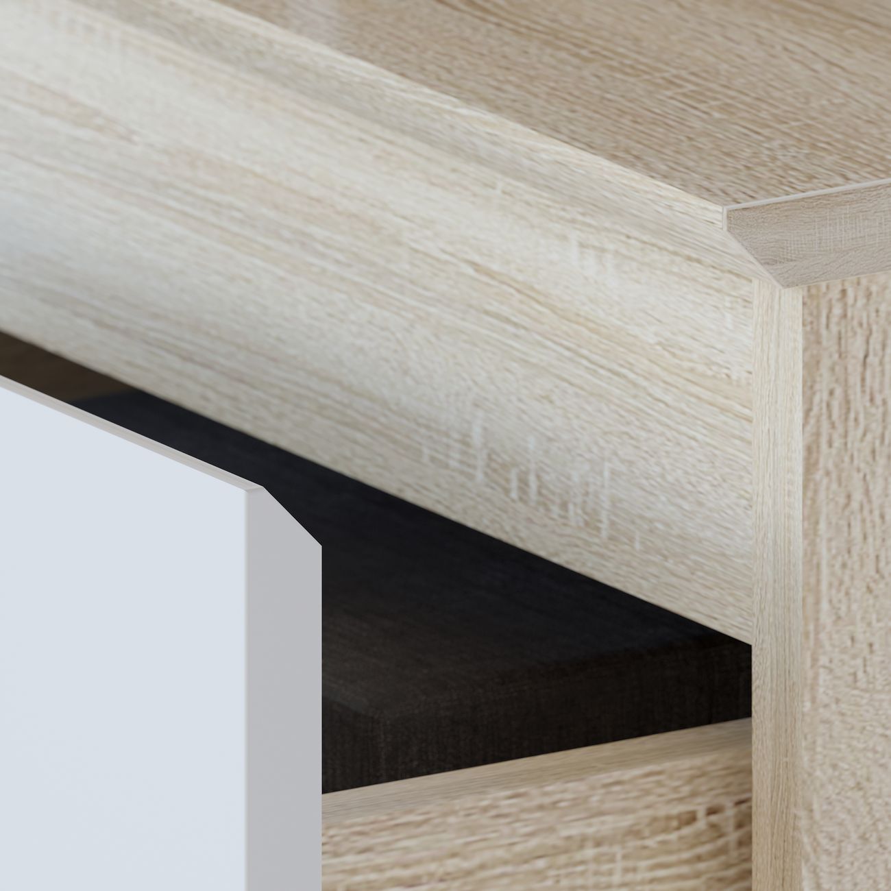 Комод Сокол Меб.фабрика Т-5р дуб сонома/белый