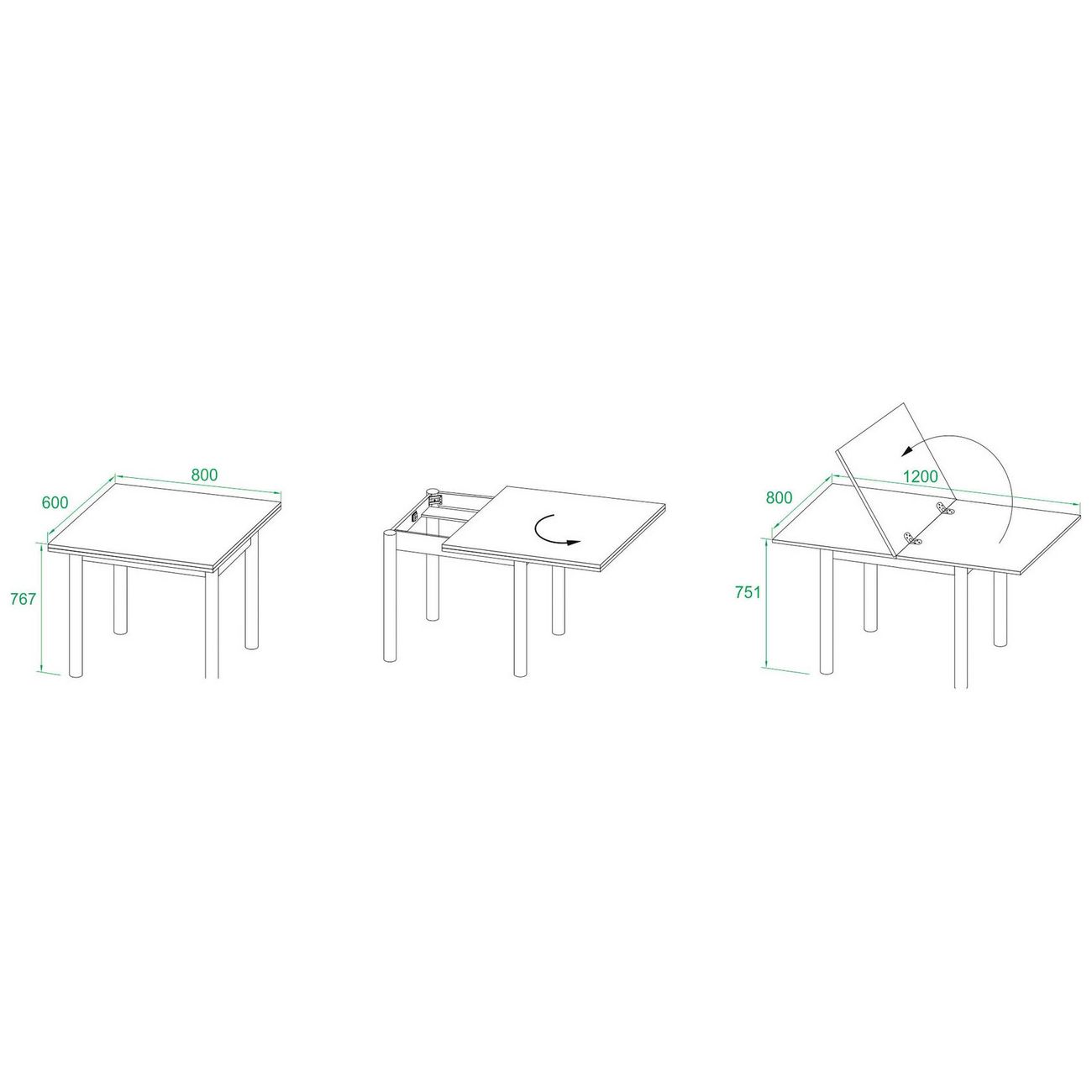 Стол обеденный Сокол Меб.фабрика СО-1м белый