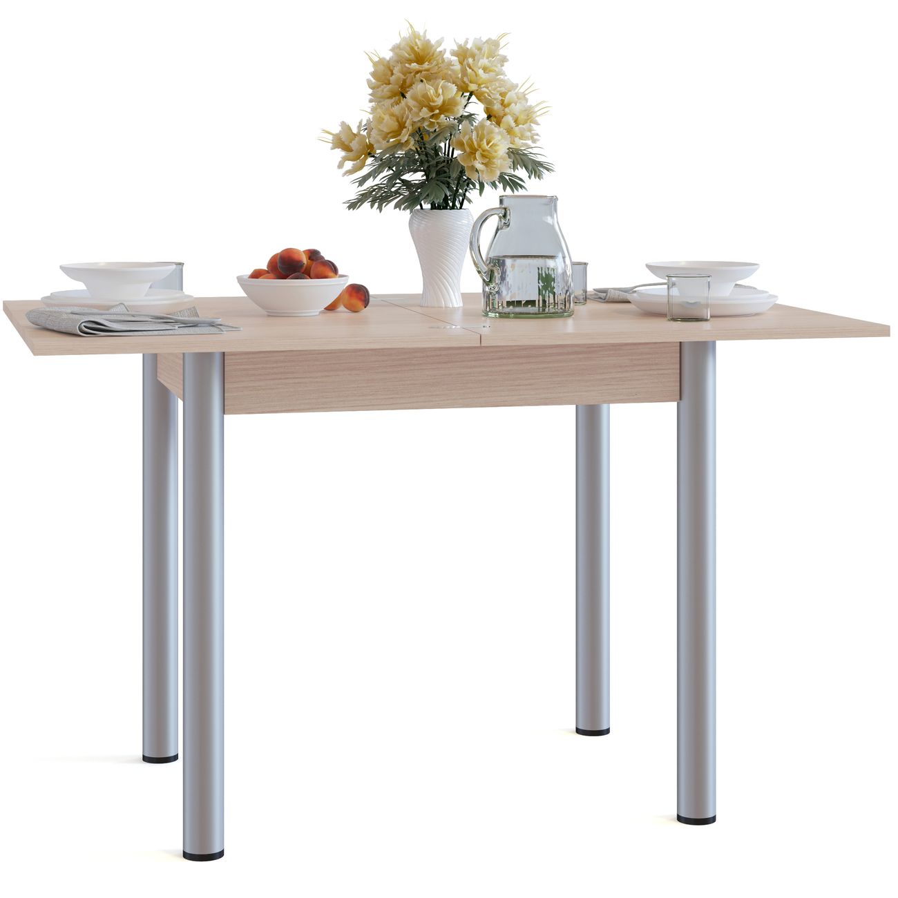 Стол обеденный Сокол Меб.фабрика СО-1м беленый дуб