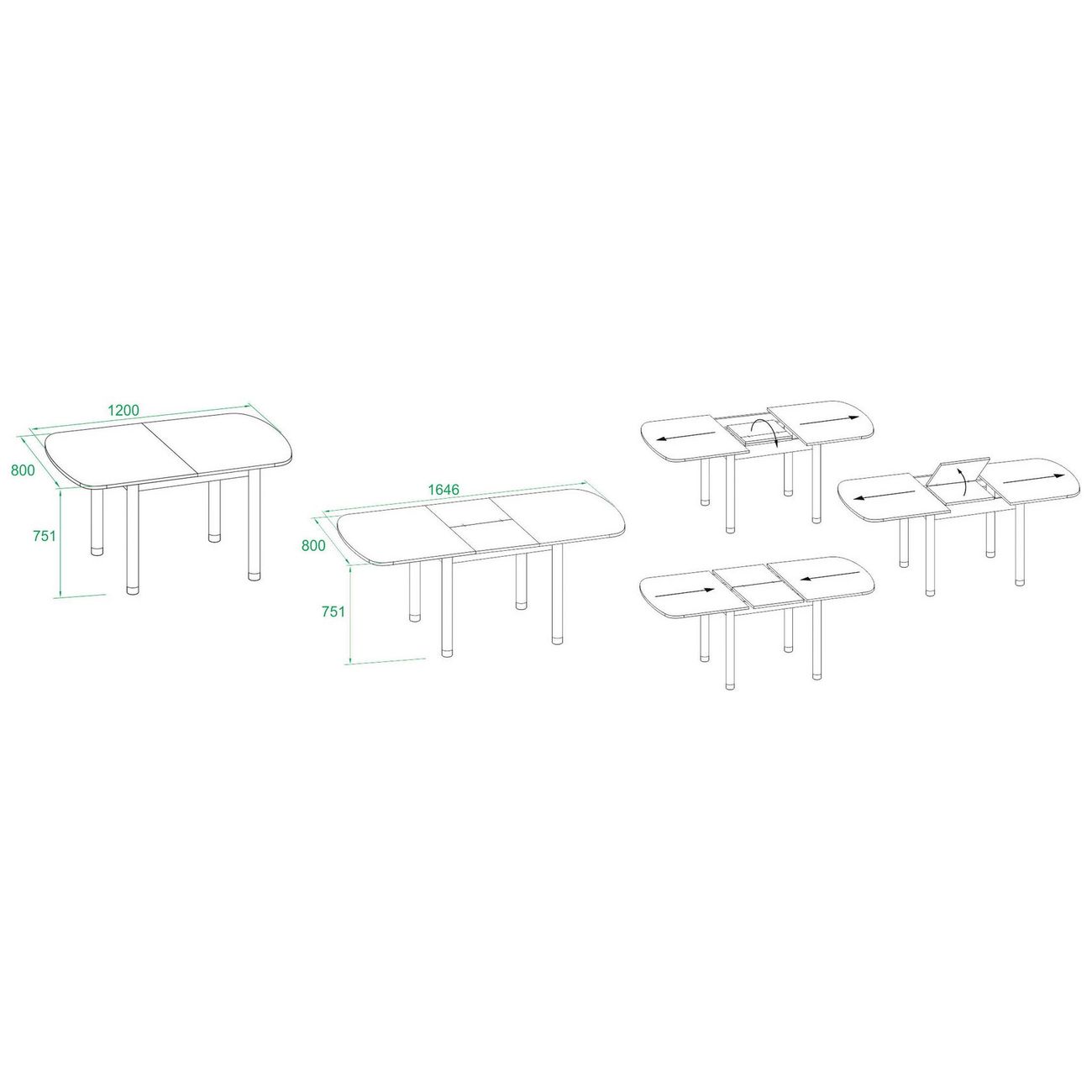 Стол обеденный Сокол Меб.фабрика СО-3м белый