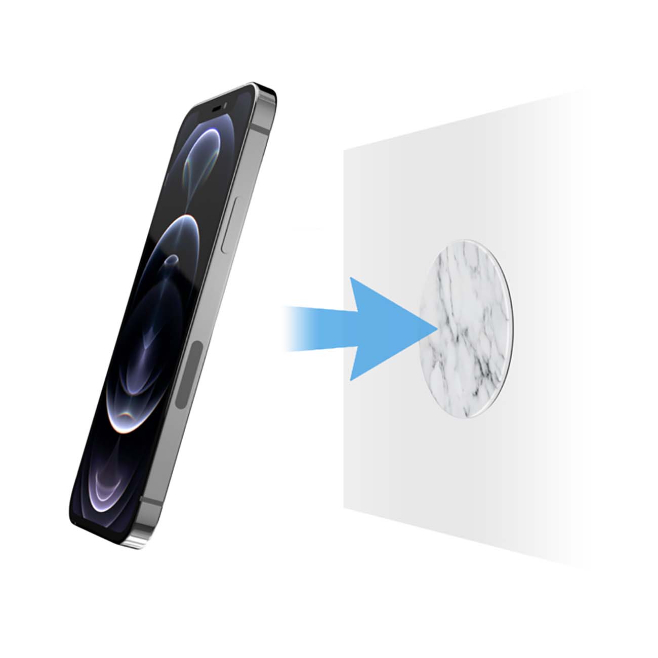 Держатель SwitchEasy MagPoka Apple iPhone 12 Series мраморный